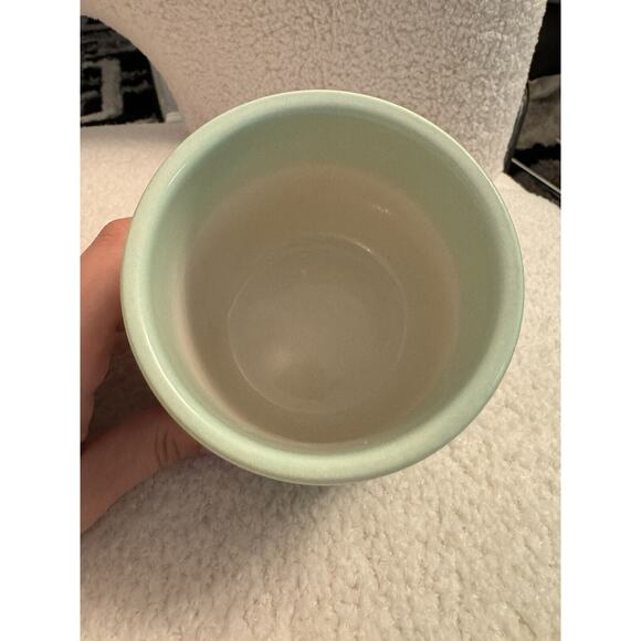 Green Ombre Decor Candle Holder Vase Potter Flower Pot *READ* - Picture 3 of 6